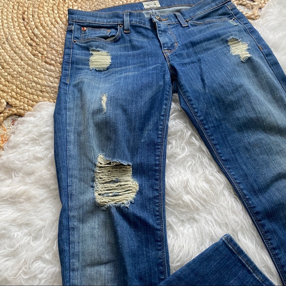 Hudson jeans skinny distressed stretch denim - Picture 3 of 8